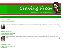Tablet Screenshot of cravingfresh.com